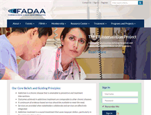 Tablet Screenshot of fadaa.org